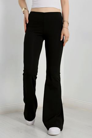 Full Likra Krep İspanyol Tayt Siyah - 50752.1919.