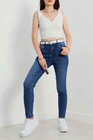 Dar Paça Kot Pantolon Lacivert - 30349.1904.