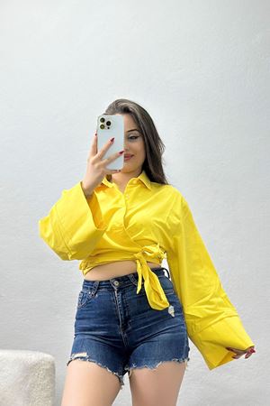 Bağlamalı Gömlek Sarı1 - 30925.1949.