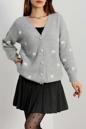 Nakışlı Hırka Grilatte - 490.1577.