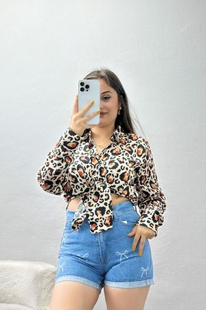 Desenli Gömlek Leopar - 41137.147.