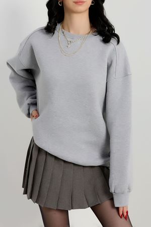Omuzları Parçalı Oversize 3 İplik Sweat Grimelanj - 21616.200.