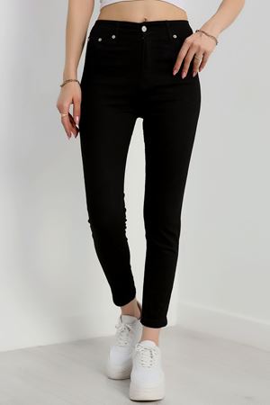 Dar Paça Kot Pantolon Siyah - 18223.1431.