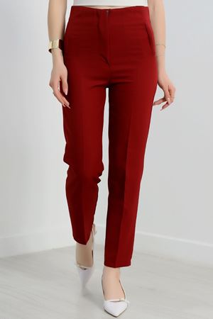 Zra Krep Havuç Pantolon Bordo - 90129.1920.