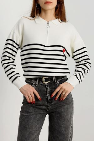 Akrilik Fermuarlı Triko Kemik - 31062.1766.