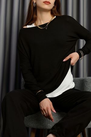 Atletli Bluz Takım Siyah - 1701.1095.