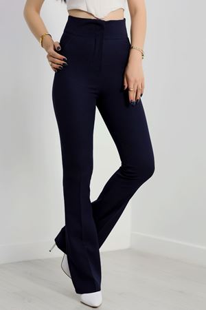 İspanyol Paça Pantolon Lacivert - 51126.1920.