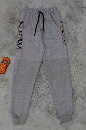 8-16 Yaş 2 İplik Likralı Eşofman Altı Gri - 42184.2066.