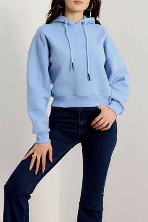 Kapşonlu Crop Sweat Bebemavi - 20959.1878.