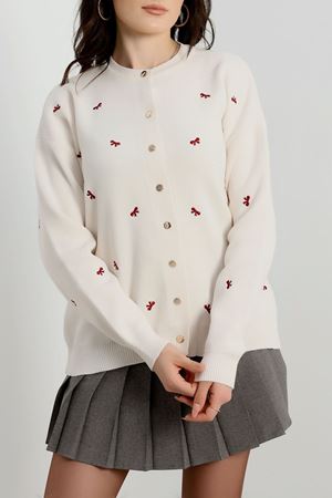 Fiyonk Detaylı Hırka Lattebordo - 3221.1577.