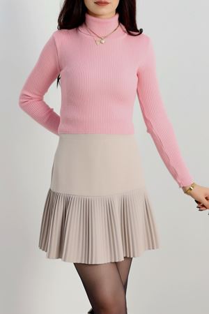 Balıkçı Yaka Triko Pembe - 4008.2043.