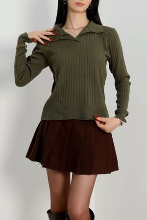 Polo Yaka Triko Haki - 4071.2043.