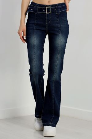 İspanyol Paça Kot Pantolon Koyumavi - 41889.1999.