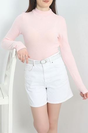 Dik Yaka Yumoş Body Pembe - 50205.1723.
