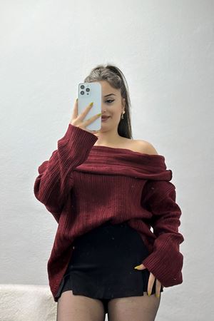 Madonna Yaka Triko Bordo - 2324.1765.