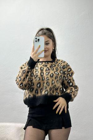 Desenli Triko Siyah - 4083.2043.