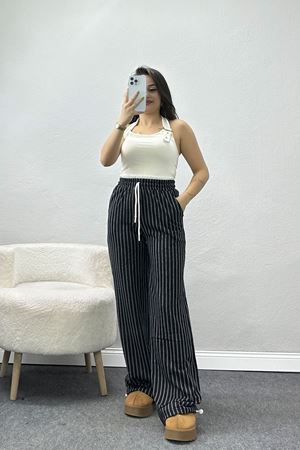 Stoperli 2 İplik Eşofman Altı Siyah - 50796.1857.