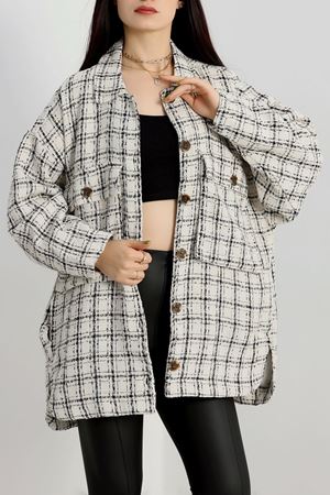 Kaşe Ceket Ekrukareli - 511.1367.