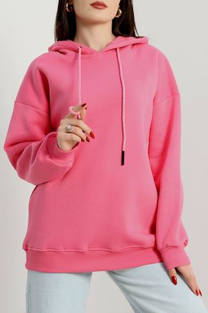 Kapşonlu Basic Sweat Koyupembe - 20074.1878.
