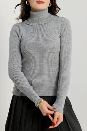 Balıkçı Yaka Triko Gri - 4001.2043.