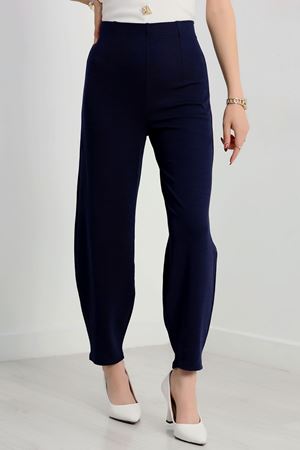 Pensli Geniş Kesim Pantolon Lacivert - 20155.1605.