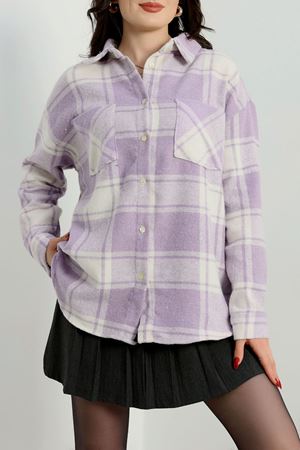 Oduncu Gömlek Lilabeyaz - 20947.1874.