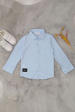 3-12 Yaş Gofre Çocuk Gömlek Bebemavi - 42260.1780.