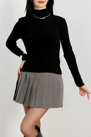 Yarım Balıkçı Yaka Triko Siyah - 4024.2043.