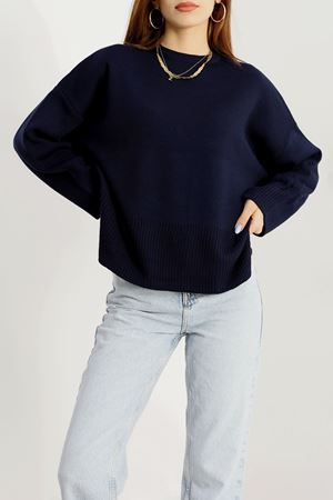 Yarasa Kol Triko Lacivert - 3021.2043.