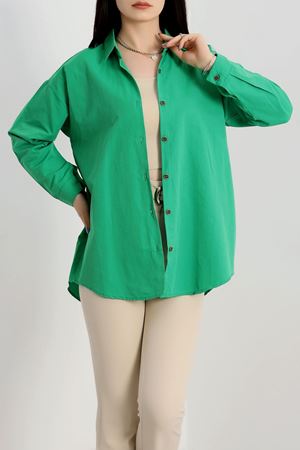 Oversize Gömlek Yeşil1 - 70745.701.