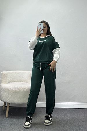 Garnili 2 İplik Eşofman Takımı Zümrütekru - 50738.1005.