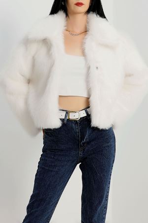 Astarlı Kürklü Mont Kırıkbeyaz - 42110.1247.