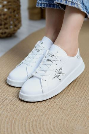 Yıldızlı Spor Ayakkabı Beyazsiyah1 - 31295.264.