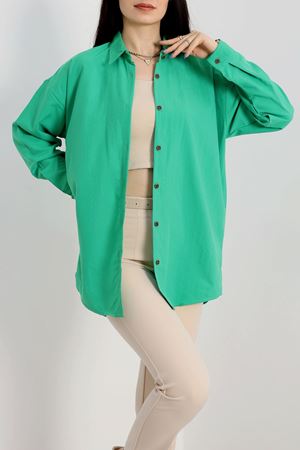 Oversize Gömlek Çimenyeşili - 70745.701.