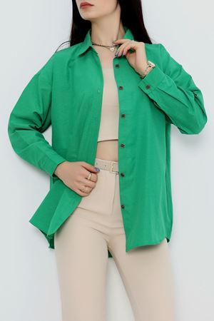 Oversize Gömlek Yeşil2 - 70745.701.