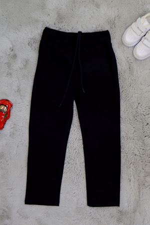 6-10 Yaş Düz Paça Unisex Çocuk Kanvas Pantolon Lacivert - 90222.2032.