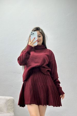 Triko Etekli Takım Bordo - 2361.1765.