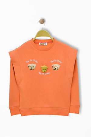 3 İp 3-7 Yaş Şardonlu Sweatshirt Narçiçeği - 624405.1576.
