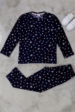 9-12 Yaş Süet Pijama Takımı Laciyıldız - 42204.2028.