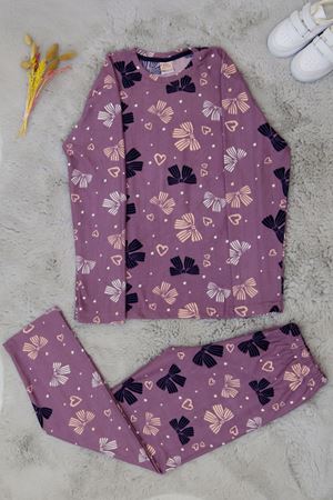 13-16 Yaş Süet Pijama Takımı Gülkurusu - 42206.2028.