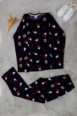 13-16 Yaş Süet Pijama Takımı Lacikalp - 42206.2028.