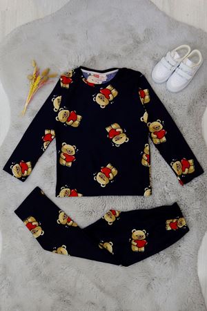 9-12 Yaş Süet Pijama Takımı Laciayı - 42204.2028.