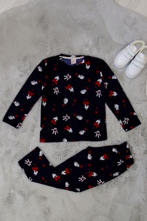 5-8 Yaş Süet Pijama Takımı Lacikalp - 42205.2028.