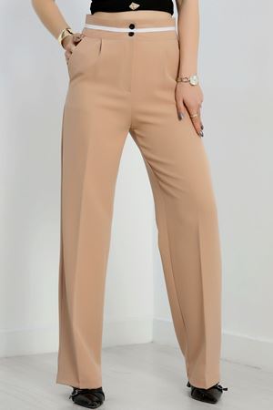 Ekstraforlu Palazzo Pantolon Sütlükahve - 50054.1920.