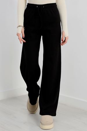 Kaşkorse Bol Paça Pantolon Siyah - 42122.1748.