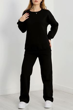 Üç İplik Eşofman Takımı Siyah - 70779.1878.