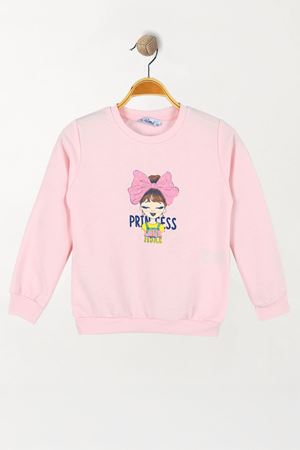 Baskılı 2-5 Yaş 2 İp Çocuk Sweatshirt Pembe - 5260001.1576.