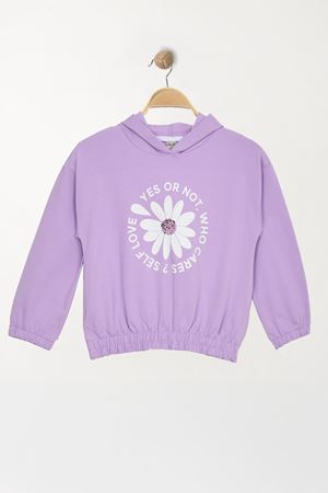 3-7 Yaş Baskılı Çocuk Sweat Lila - 625424.1576.