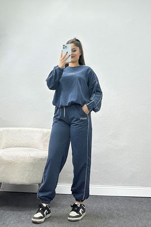 Biyeli 2 İplik Eşofman Takımı Antrasitekru - 50744.1005.