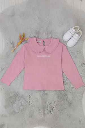 Yakalı 8-12 Yaş Sweatshirt Gülkurusu - 724711.1576.